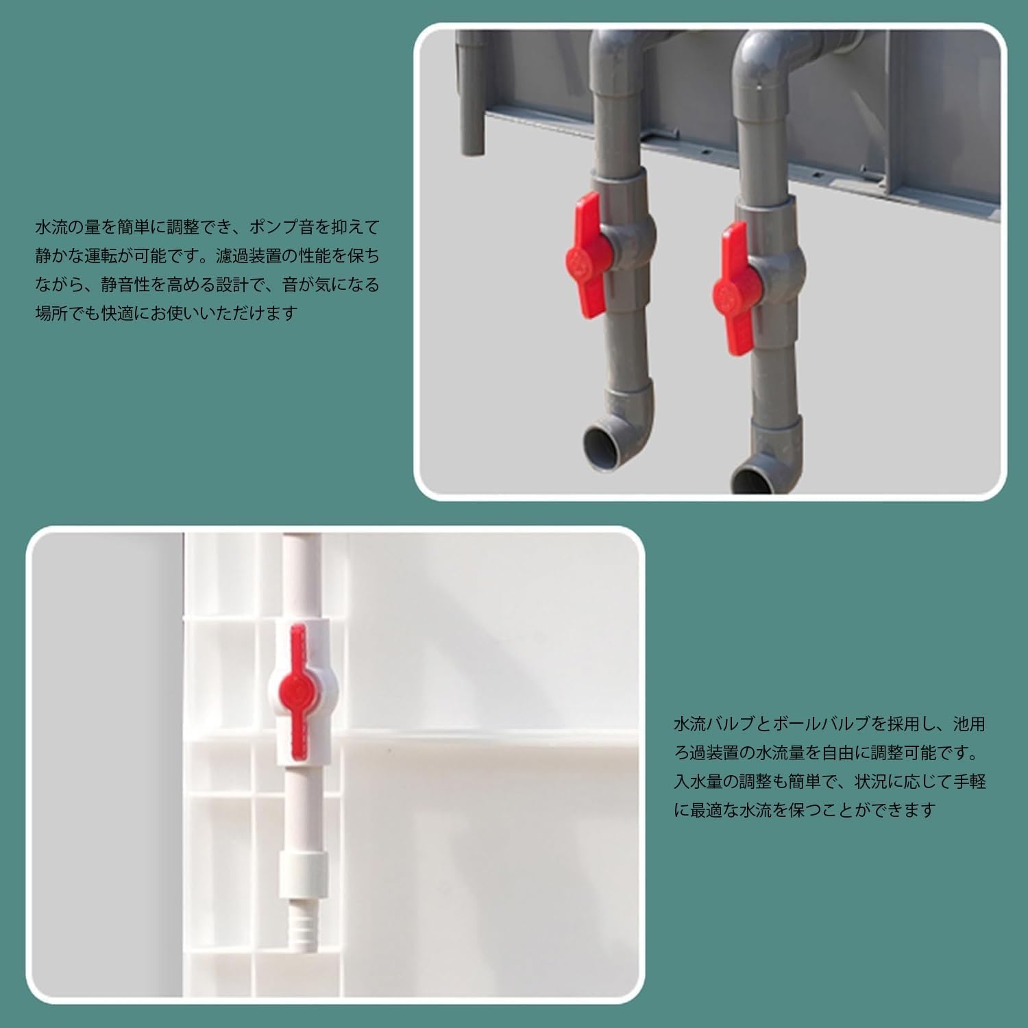 Amazon | 濾過装置 小型池・水槽用 滴流式 上部フィルター 2層構造 高