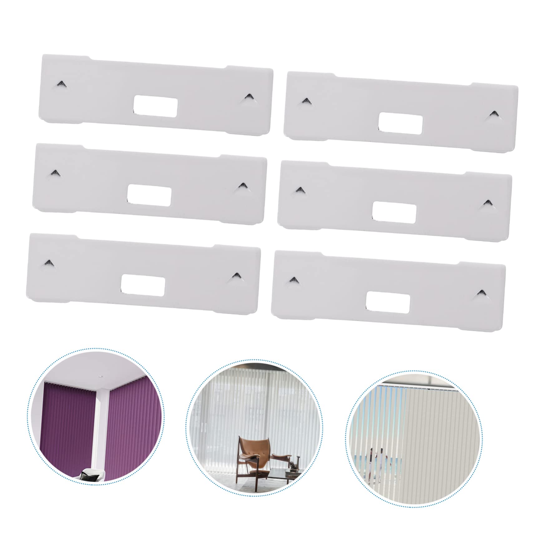 HOOTNEE 3pcs Vertical Blind Vane Saver Clips Repair Tabs for Easy Replacement of Vertical Blinds Compatible and Textures Simple Installation