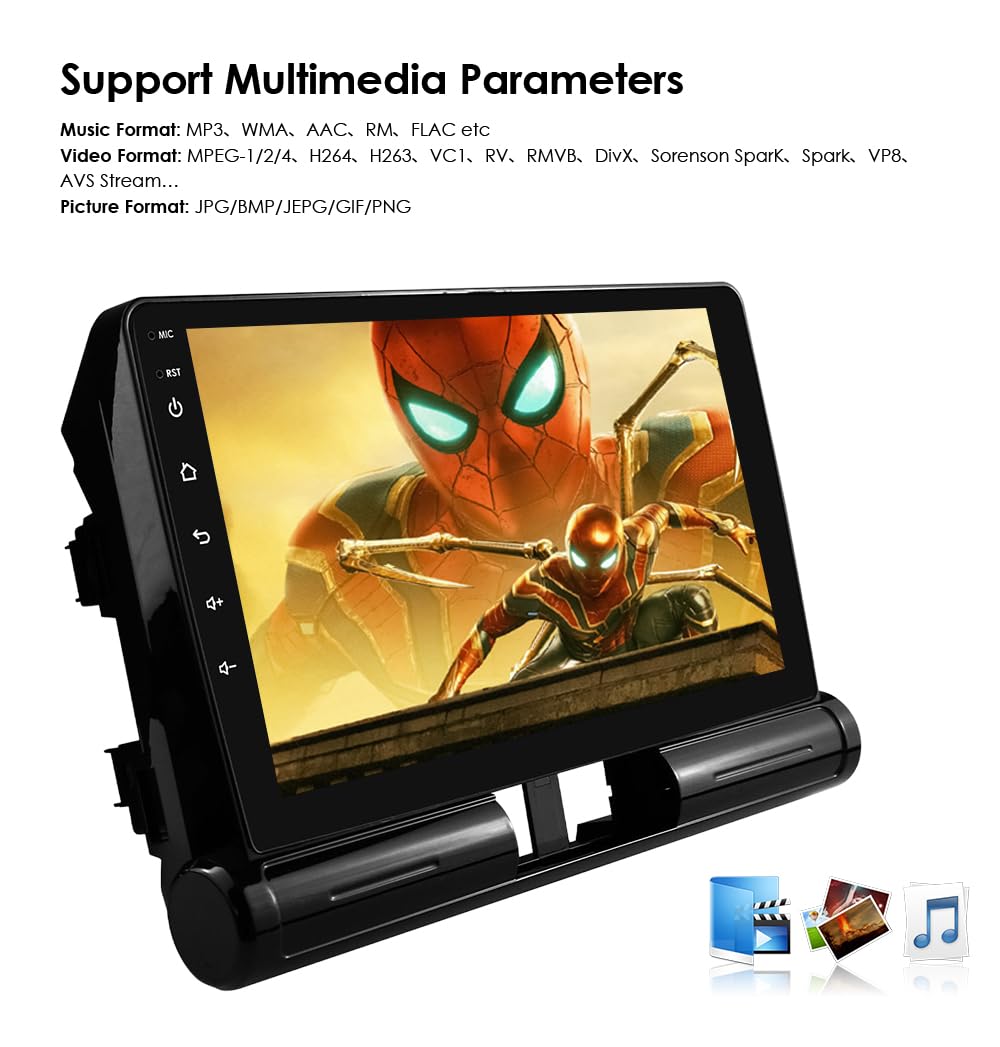 Ossuret Autoradio pour (2017-2023) Citroen C3/C3 aircross/Citroen C4/C4 aircross (Brazil), 9 Pouces Android 13 écran Tactile 2+32 Go Navigation GPS avec Carplay (pour la Version Basse Configuration)
