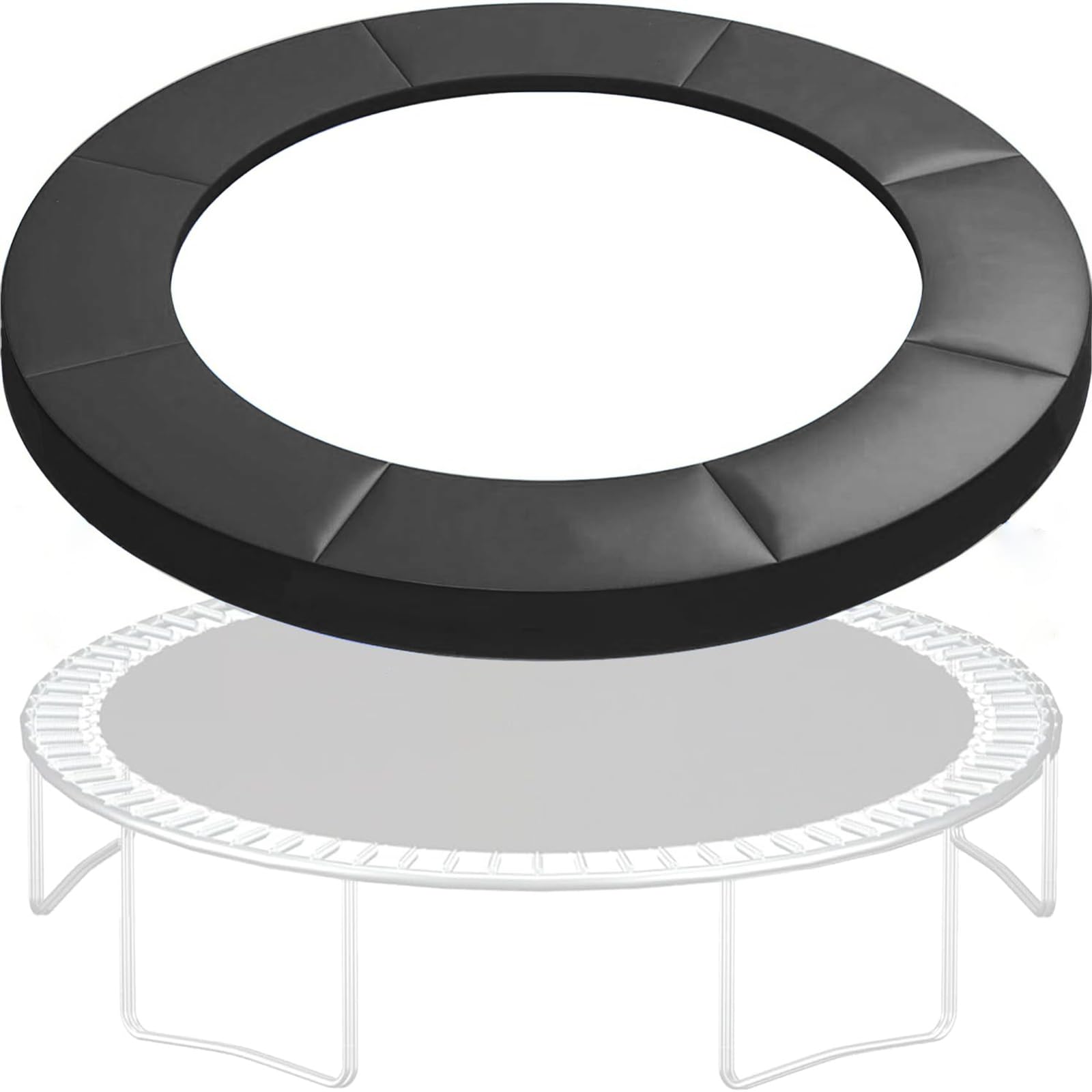Photo 1 of 14ft Trampoline Spring Cover, Waterproof Trampoline Replacement Mat, Safety and Tear-Resistant Safety Round Frame Pad