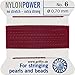 Garnet Nylon Bead Cord #6 - BDC-106.06