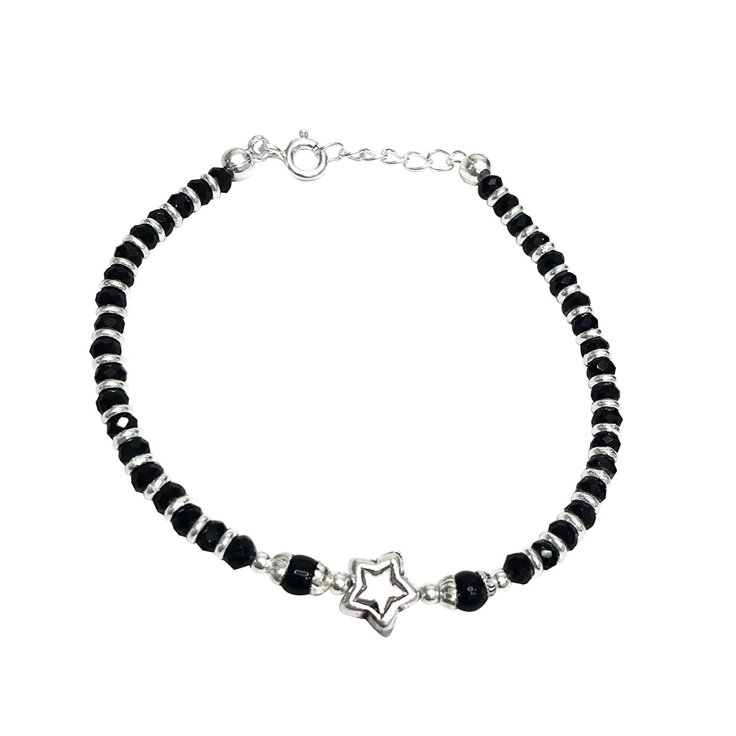 See full amazon price history chart for KUKSHYA JEWELLERS Exclusive 925 Sterling Silver STAR Charms Nazariya with Black Crystals 925 Pure Silver Bracelet for Boys, Men, Women & Girls(GB 053) KUKSHYA JEWELLERS Exclusive 925 Sterling Silver STAR Charms Nazariya with Black Crystals 925 Pure Silver Bracelet for Boys, Men, Women & Girls(GB 053) (B08GJYM2NS) Amazon Price History, Amazon Price Tracker