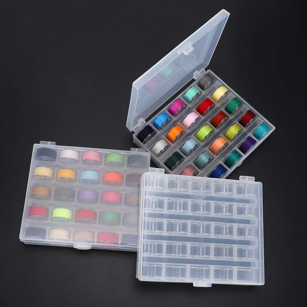 Bobine di colori assortiti Filo per cucire Bobina vuota con trasparente per macchina da cucire elettrica domestica