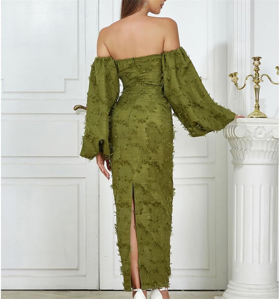 JSEIAJB High Waisted Skirt Sexy Breasted Long Crochet Slim Dinner Dresses for Women