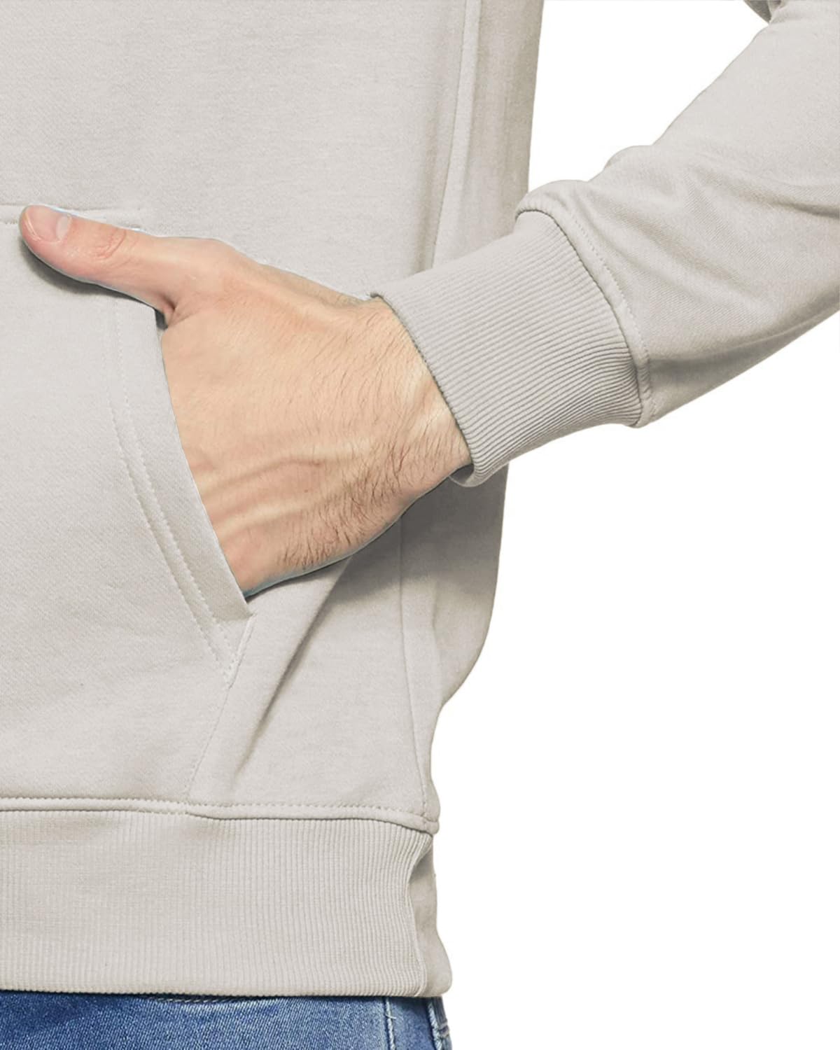 ADRO Męski sweter z kapturem, z nadrukiem, bawełniany sweter z kapturem, męski sweter z kapturem, bluza z kapturem dla mężczyzn