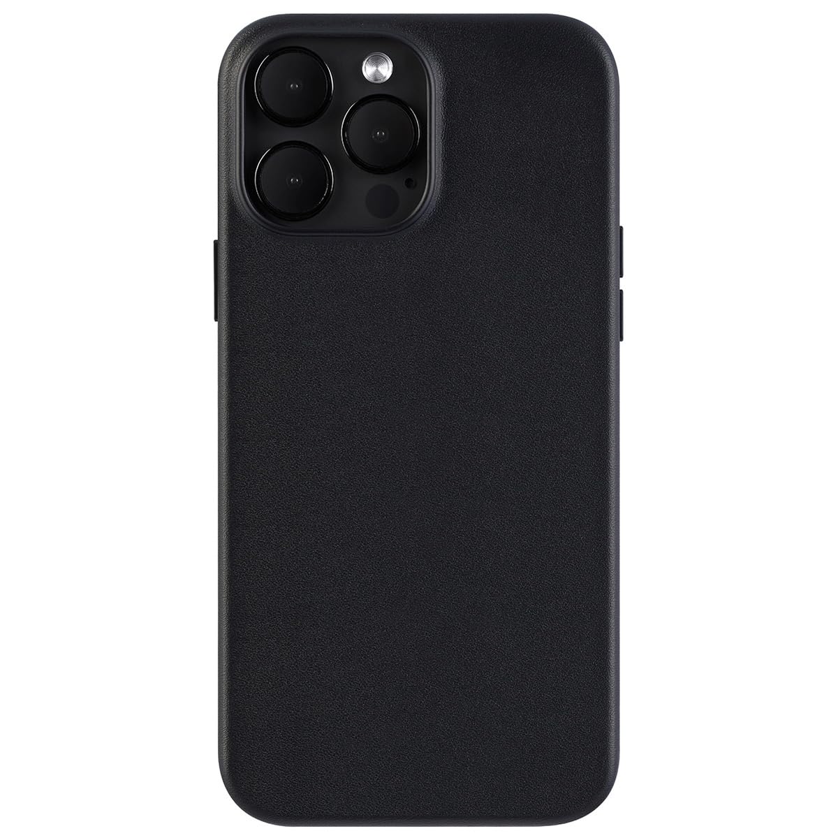 Custodia in vera pelle progettata per iPhone 13 Pro Max, realizzata a mano, compatibile con magneti integrati per ricarica MagSafe-Mezzanotte