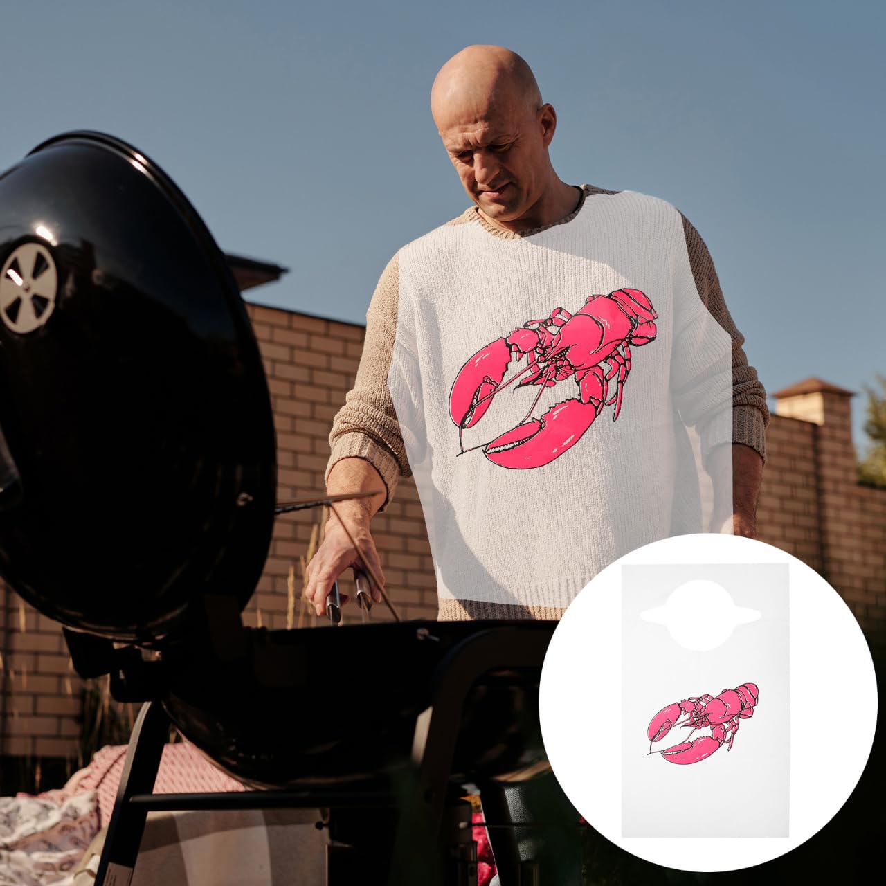 Amosfun Tablier Jetable Pour Adultes 100 PièCes Bavoirs Homard En Plastique RéSistant Pour Cuisine Et Service Alimentaire Protection Contre Taches Et DéVersements