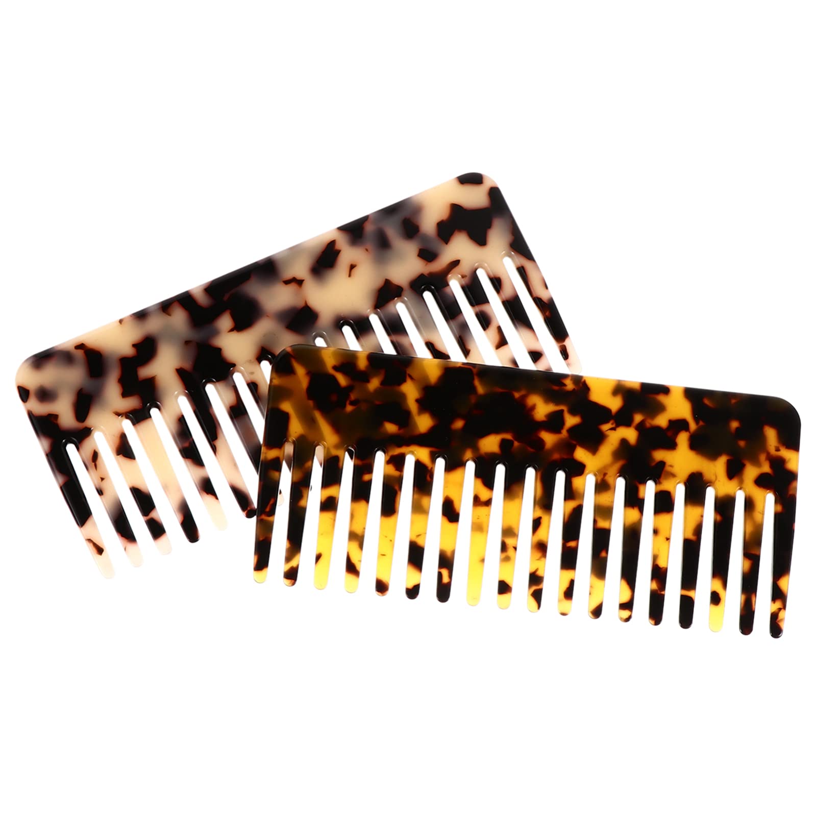 FRCOLOR 6stücke Anti-statik Kämme Aus Acetat Grobzinkige Haarstyling-kämme Für Friseure Und Hausgebrauch Für Glattes Und Lockiges Haar Hitzebeständig Und Hautfreundlich