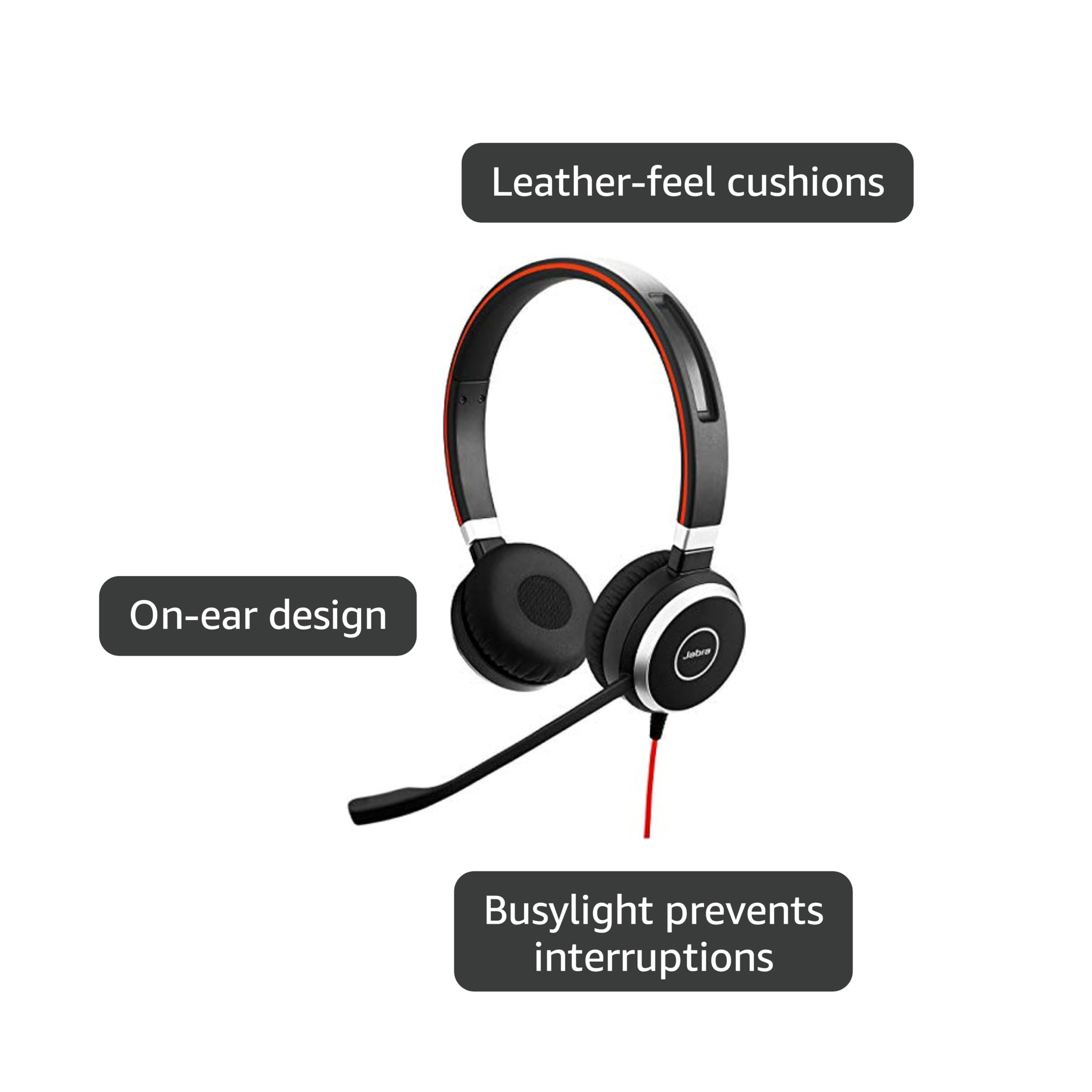 Amazon.com: Jabra Evolve 40 MS Stereo USB-C Wired Headset