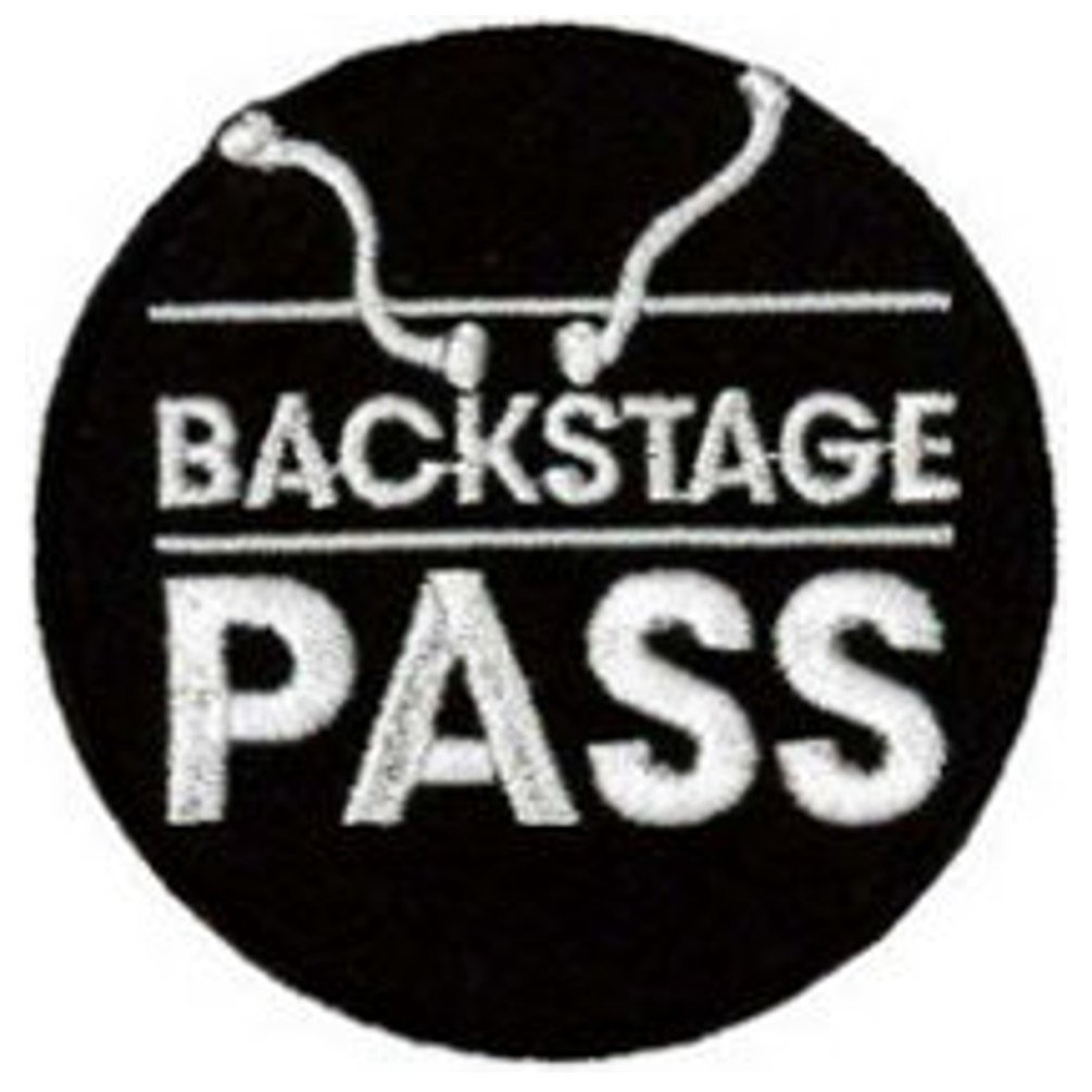 Klicnow Backstage Pass Embroidered Patch 6Cm Dia (2 1/4" Dia)