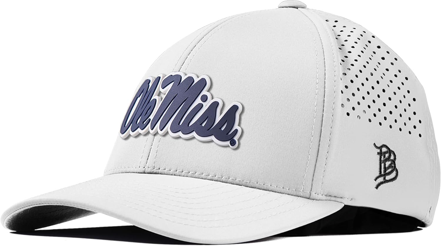Branded Bills Officially Licensed x Indiana Hoosiers Curved Performance Collection Indiana Script PVC