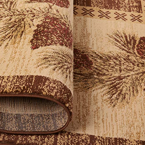 Rugempirerusticlodgepineconeopenfieldarearug96wx118lmulti6708  Urban Country Home Decor Rug empire rustic lodge pine cone open field area rug 96 w x 118 l multi 6708  urban country home decor