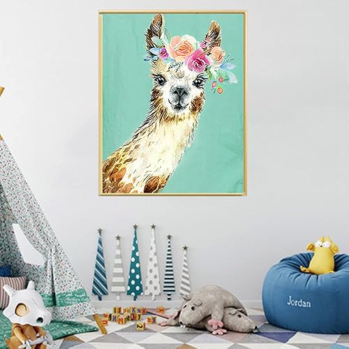 Miniatura 4 de UB - Kit de pintura de diamantes 5D para adultos y niños, arte de diamantes de alpaca, arte de bricolaje, bordado de punto de cruz, manualidades