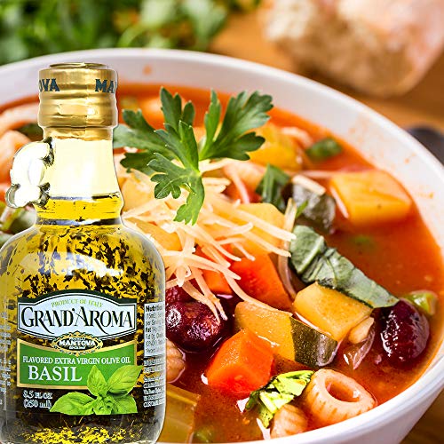 Mantova Grand’aroma Flavored Extra Virgin Olive Oils, Variety Gift Set, Made In Italy, Cold-Pressed, 100% Natural, Heart-Healthy, For Grilling, Barbequing, Smoking, And Cooking, 8.5 Oz #TOP2