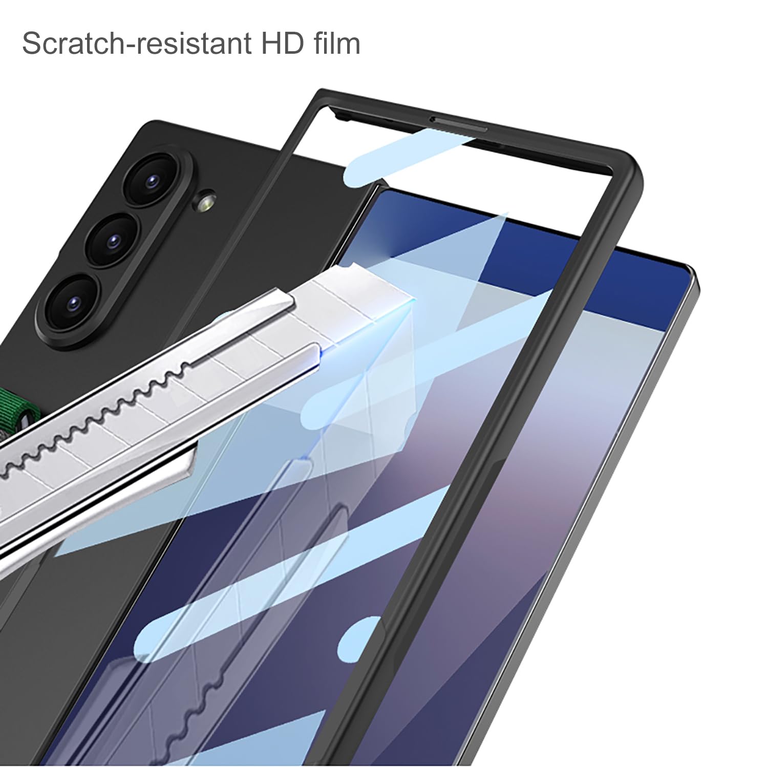 COQUE Funda Galaxy Z Fold 7 con Bucle, Funda de Aluminio Totalmente Cubierta con Soporte para Correa de muñeca, Funda Plegable para Samsung Galaxy Z Fold 7 5G-Verde