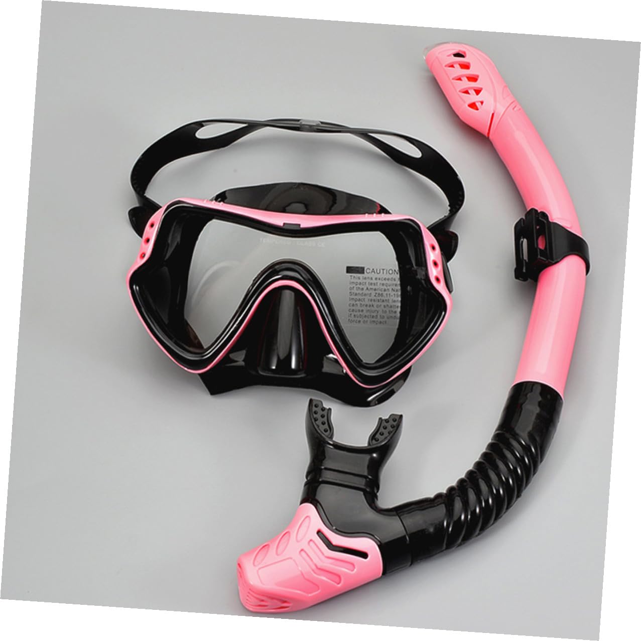 Gafas de Natación y Esnórquel con Tubo Diseño Unificado de Ventana para Visión Amplia Correa Elástica Silicona sin Sabor Protección Segura para Adultos y Actividades Acuáticas