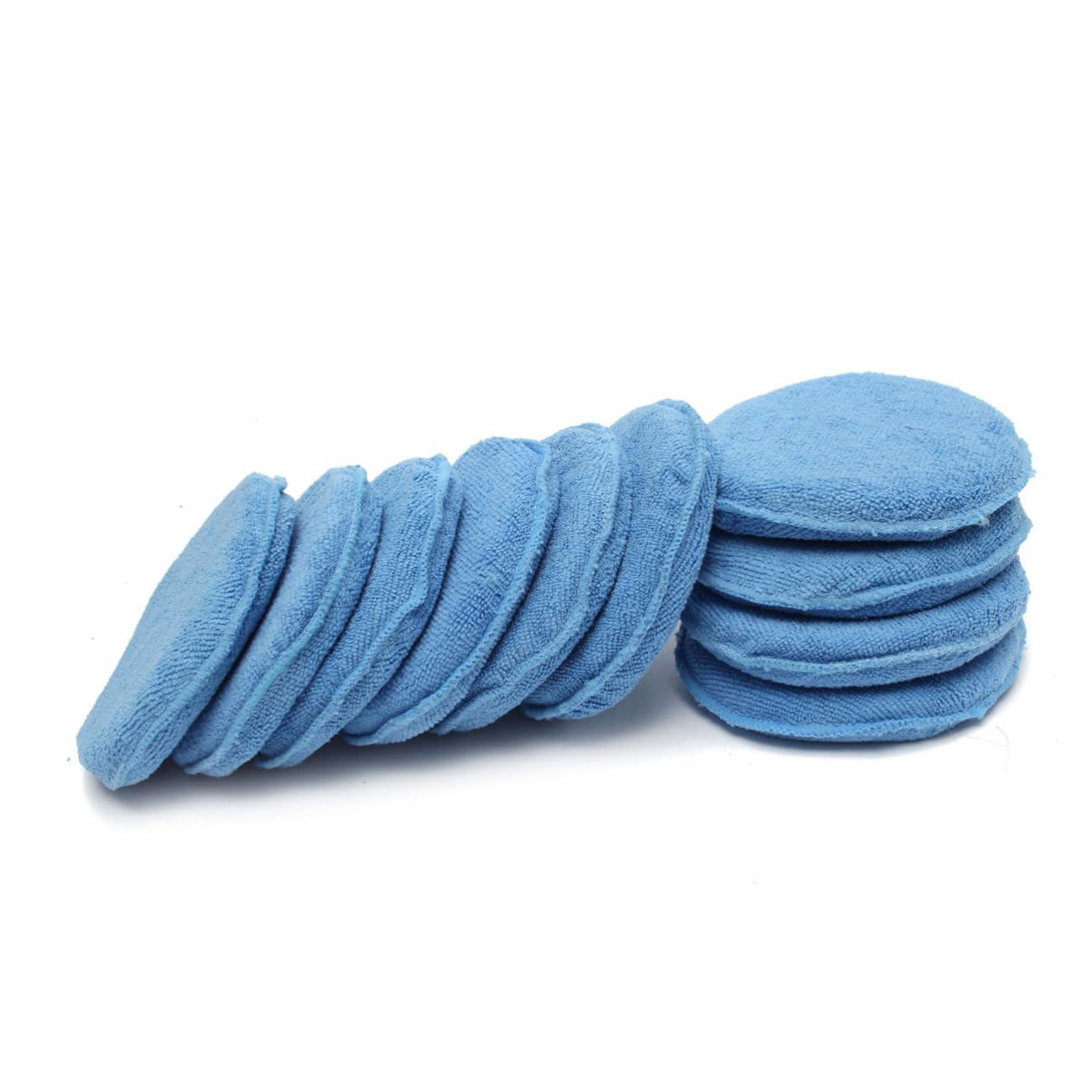 Mikinona 30stücke Teiliges Auto Waxing Polish Schwämme Blau Langlebige Polierpads Für Fahrzeugpflege Geeignet Für Wachs Politur Und Detailreinigung