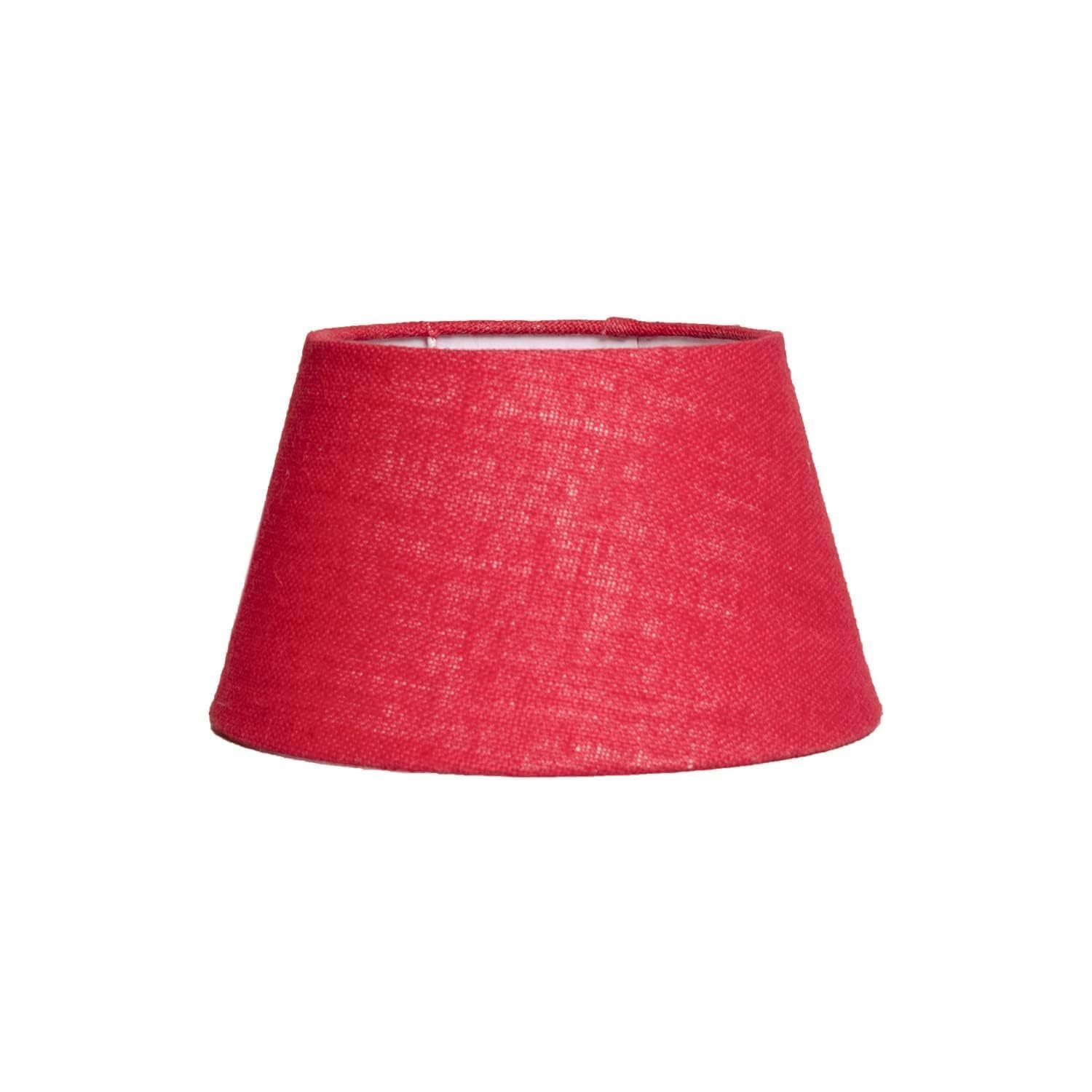 Falcon Traders Modern Cotton Lamp Shade, Red Burlap, 30.5 cm Width, Spider Mount, for Table and Floor Lamps-image-26