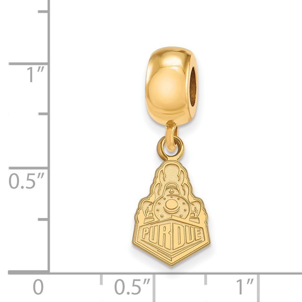 Purdue Bead Charm Small (1/2 Inch) Dangle (Gold Plated)