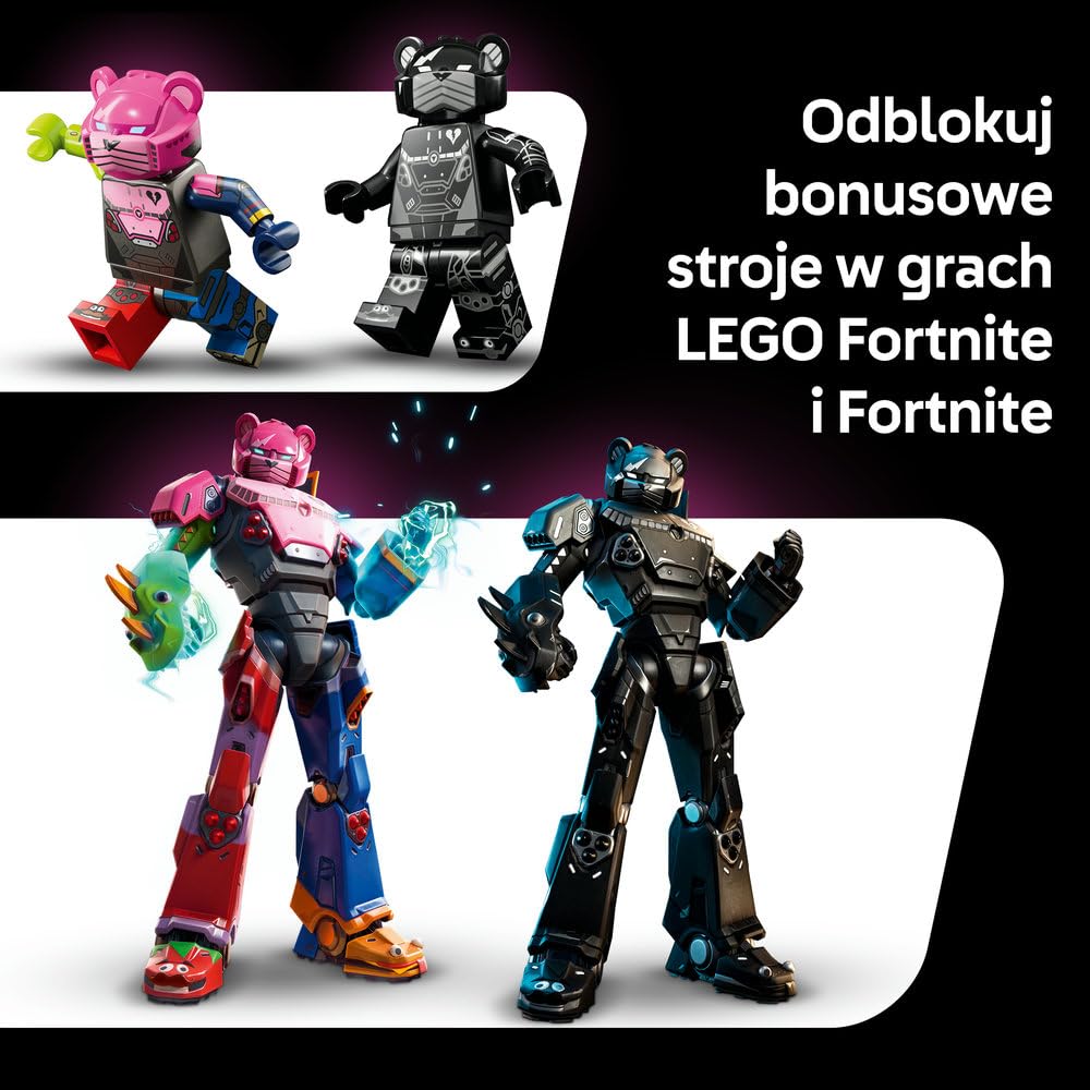 LEGO Fortnite Dowódca Drużyny Mechów 77078 | Model Mecha Team Leader, zestaw klocków dla dorosłych, prezent dla fana Fortnite, duża gamingowa dekoracja, 2503 elementy