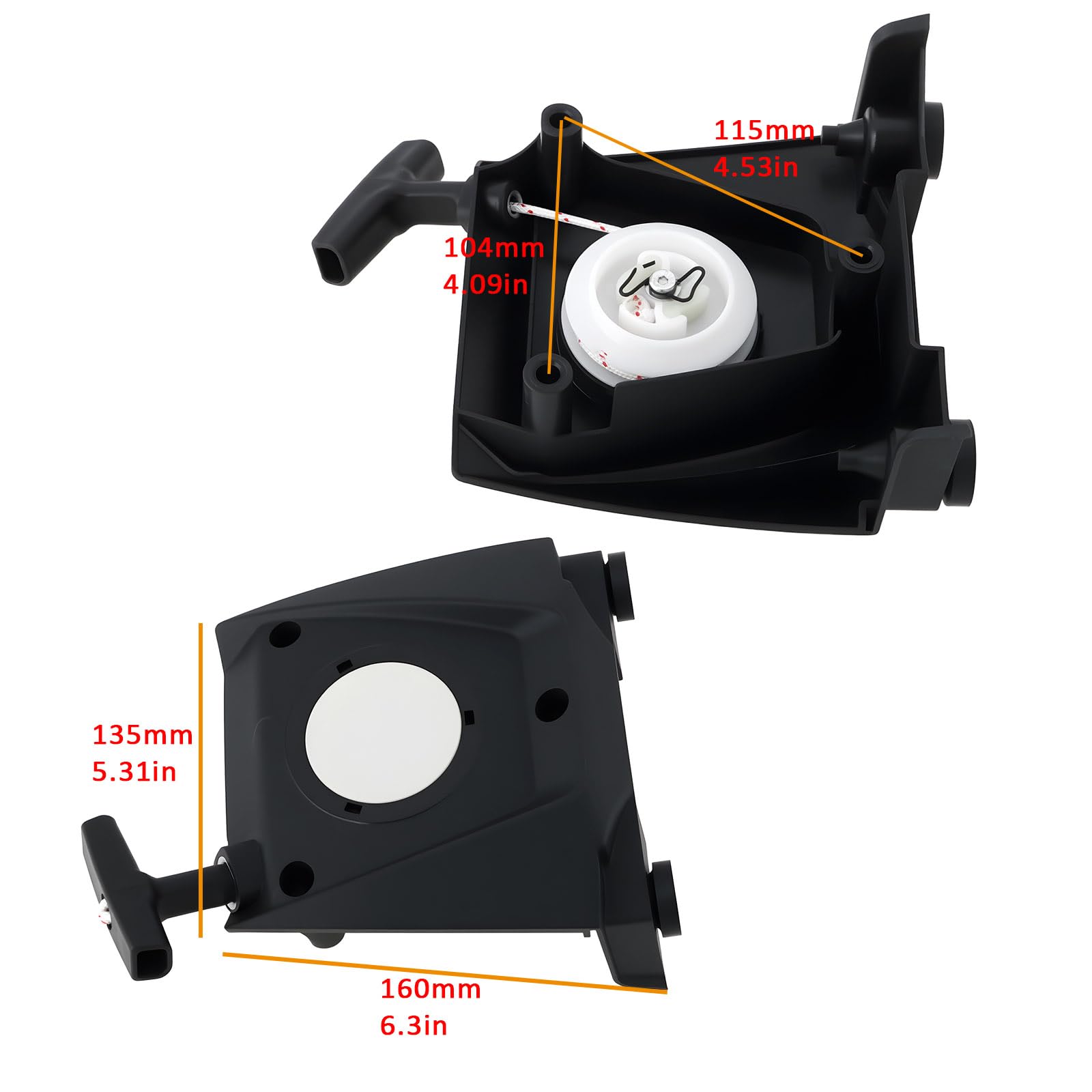 Ensemble de Démarreur à Rappel de Remplacement Compatible avec Stihl BR800 BR800X 4283-190-4001 Le Souffleur à Dos