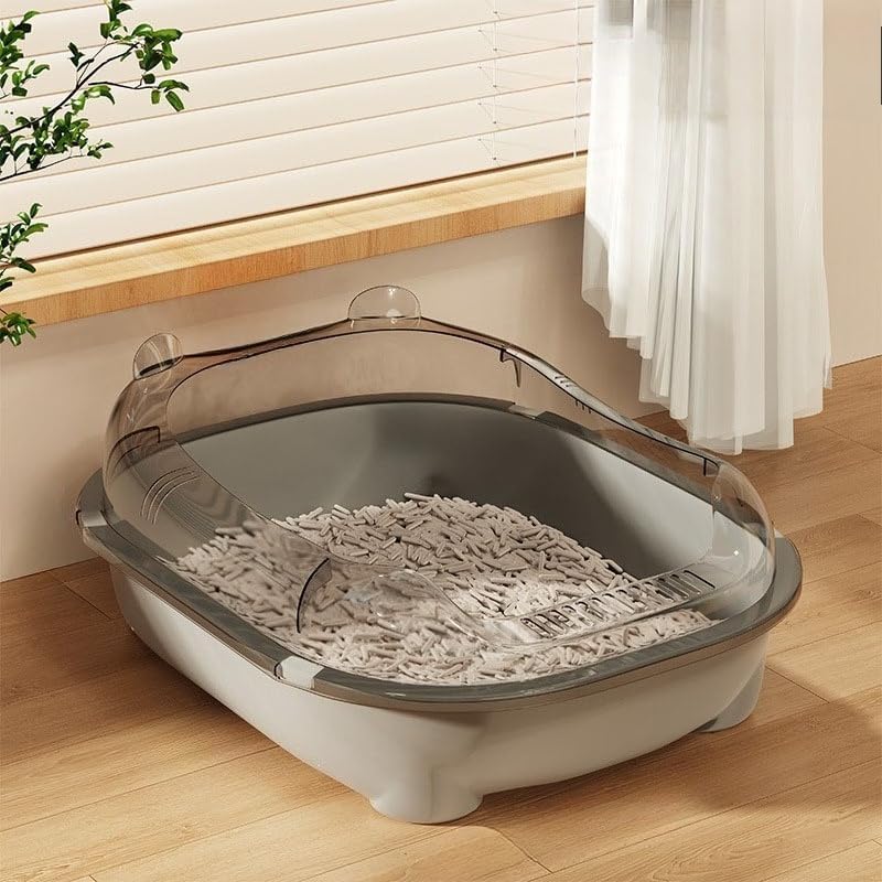 Caixa de Areia para Gatos Grandes Banheiro Sanitário Resistente A...