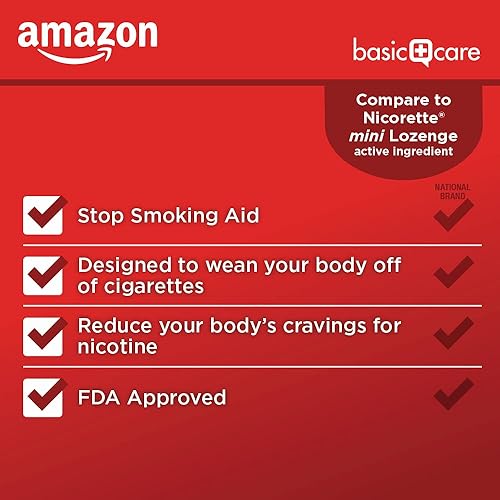 Miniatura 9 de Yaxa Basic Care Mini pastilla de nicotina Polacrilex, 2 mg (nicotina), ayuda para dejar de fumar, blanco, menta, 135