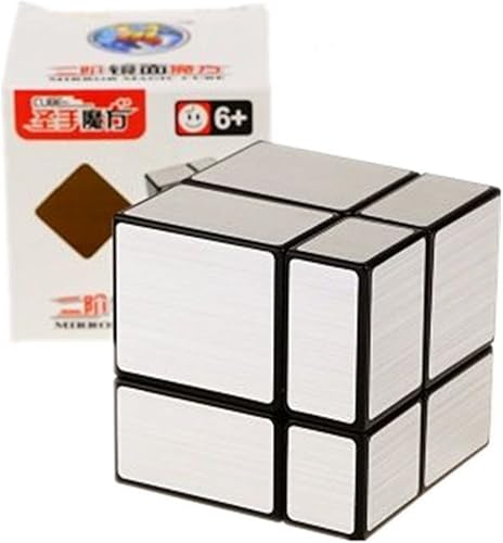 Miniatura 3 de Cuberspeed Espejo 2x2 Cuerpo Negro con Espejo de Cubo Mágico Plateado Bloques de 2x2x2 Cubo de Velocidad