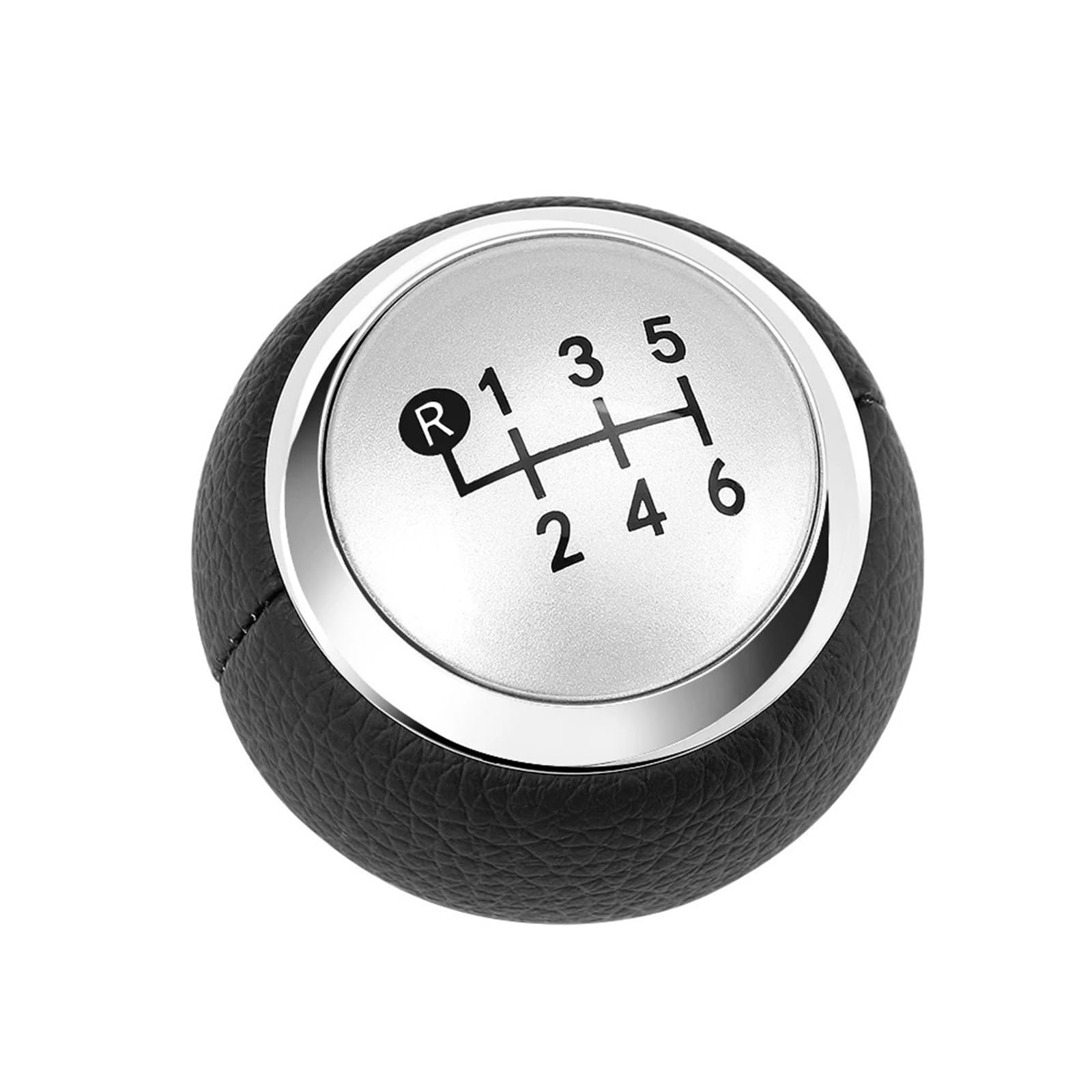 Jxewmtmc Silver 6 Speed For Toyota For Corolla For Verso For Auris For Aygo For Rav4 For Avensis For Yaris 5/6 Speed Car Gear Shift Knob Lever Shifter Stick Handball Gear Stick Shift Cover(Silver 6 Speed)
