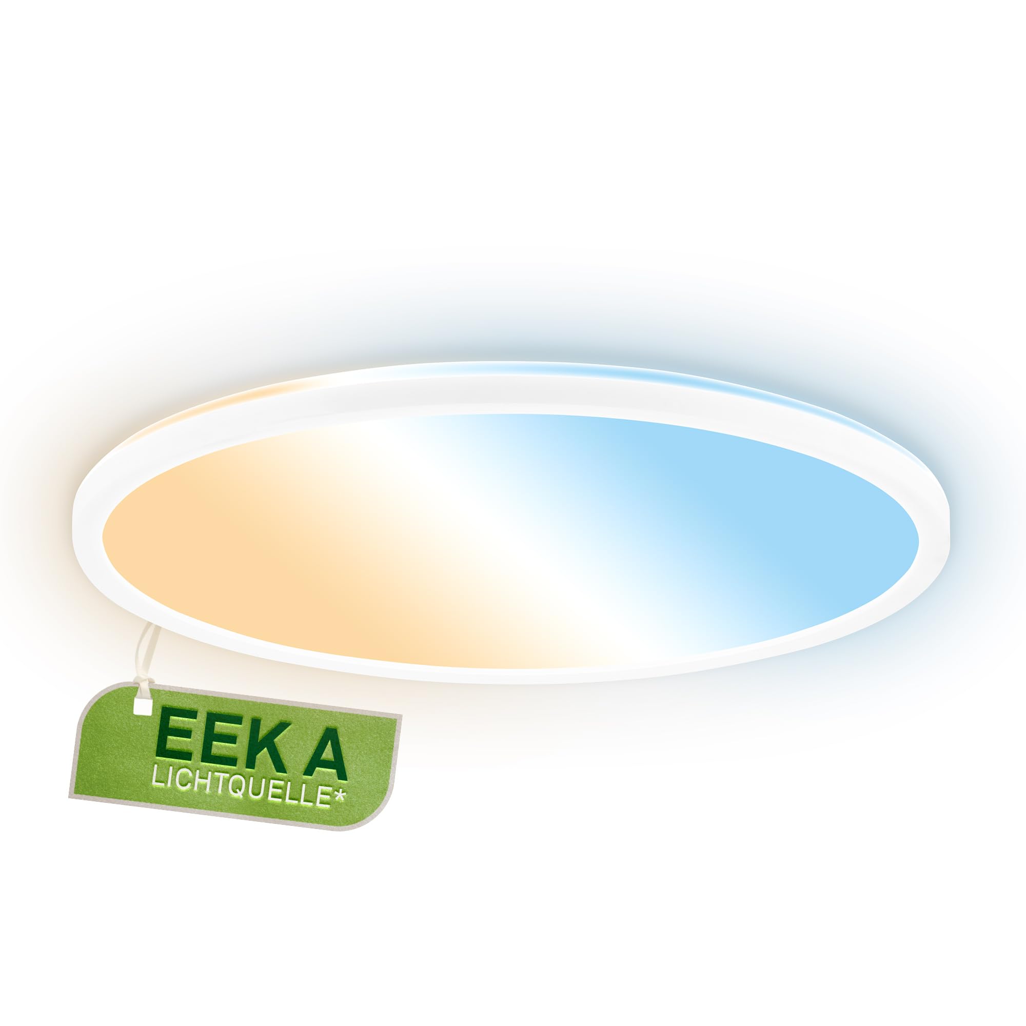 BRILONER - LED Panel with EEC A Light Source, 14,2 W at 3000lm, Slim Design, CCT, Indirect Light, LED Ceiling Panel, Living Room, Kitchen Lights Ceiling, Office Lights, 42 x 3 cm, White