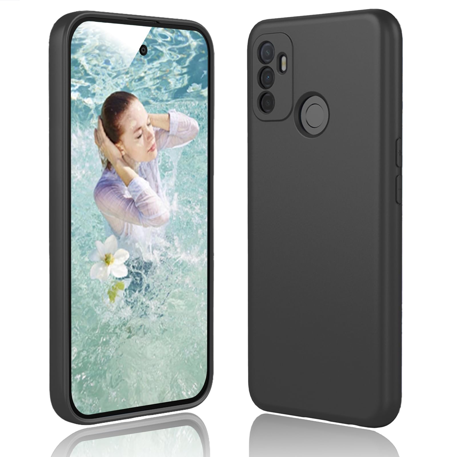 Jhxtech Funda Para Oppo A53 / Oppo A53s 2020, Funda Transparente