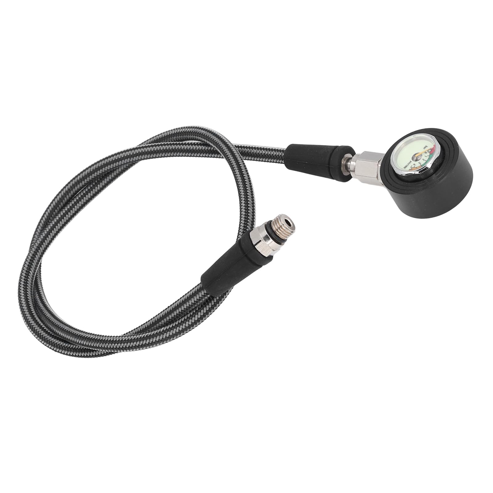 POENVFPO Diseño Luminoso Rotativo de 360 ​​grados de 360 ​​grados con Manguera Tejida de Material Compuesto para Mangueras Reguladoras BCD (80 cm)