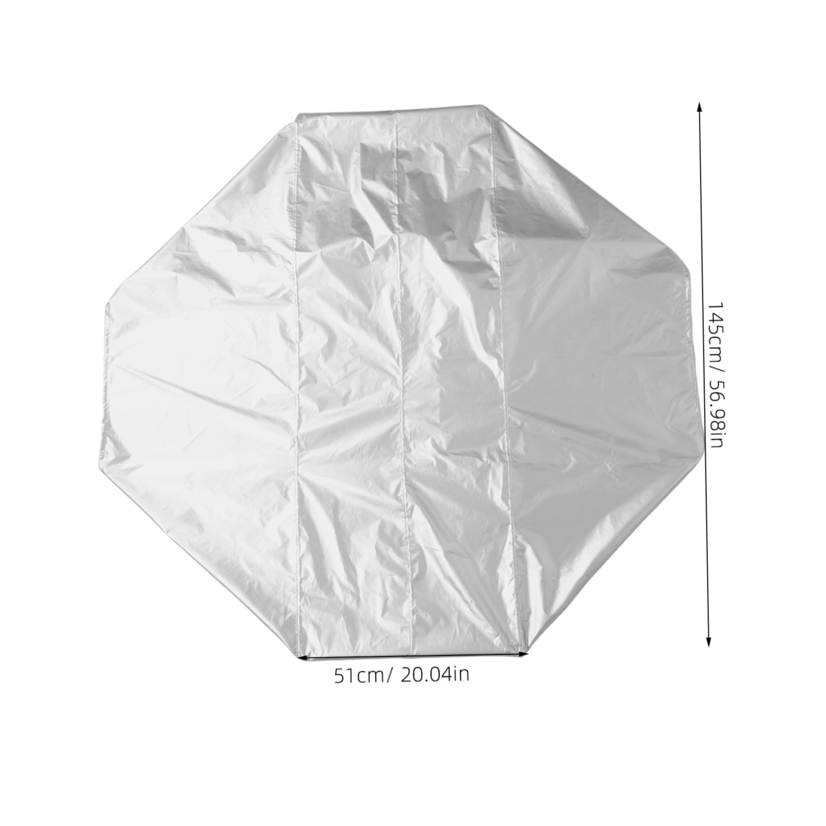 ABOOFAN 210t Oxford Cloth Silver Utility Trailer Cover Ice Fishing Sled Cover Heavy Duty Snowmobile Cover Travel Trailer Cover