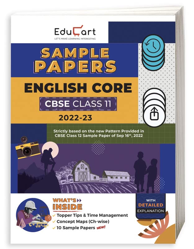 Buy Educart CBSE Class 11 ENGLISH CORE Sample Paper 2022 (Full Syllabus