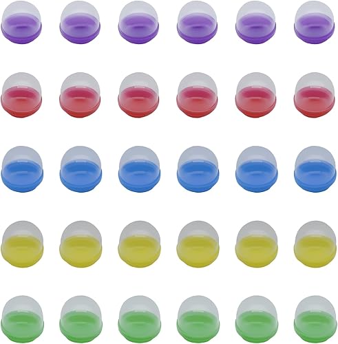 Miniatura 6 de 30 unids 28mm/1.1inch Round Capsules Clear Empty Vending Machine Cápsulas Contenedores para Máquinas de Gumball