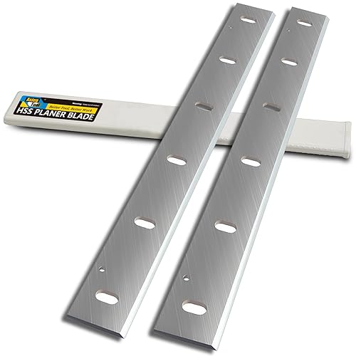 Cuchillas cepilladoras Juego de Cuchillos HSS 12 Pulgadas Reemplazo para 305 Makita 2012NB 2012 Acero de Alta Velocidad 12.008x1.260x0.118 in 2pcs