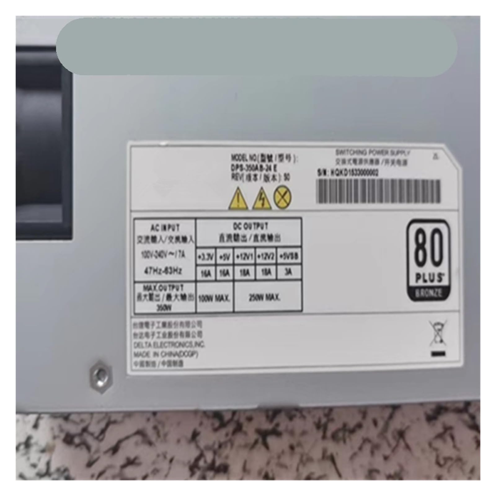 Alimentation DS1515+ 1U DPS-350AB-24E bloc de remplacement NAS 350 W