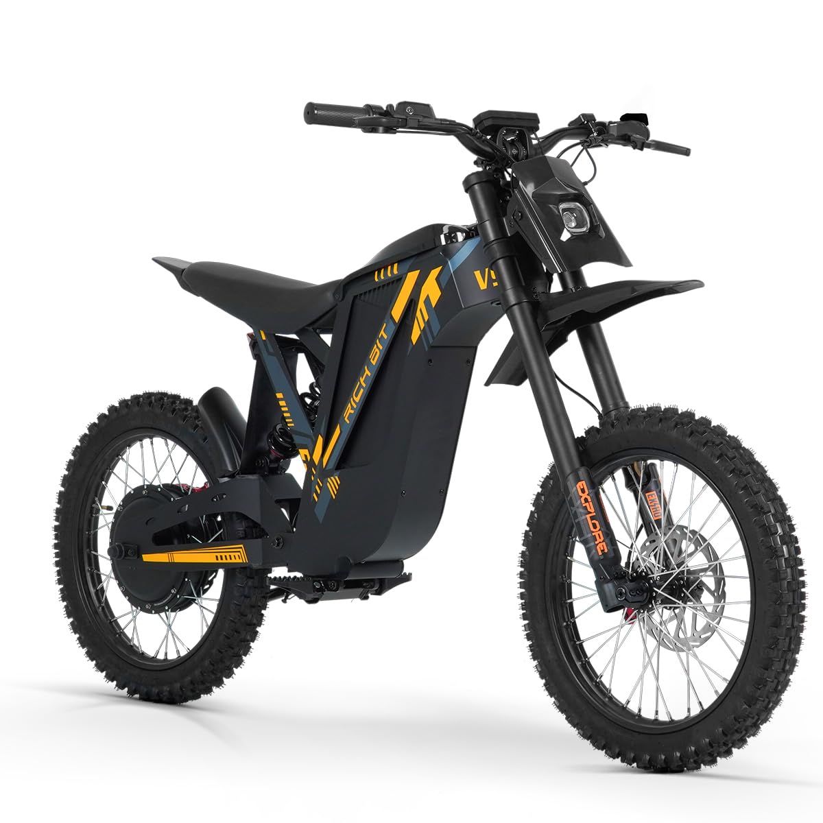 cysum V9 Ultra E-Bike Herren, 17 Zoll Elektrofahrrad mit 48V 20Ah Lithium Akku, Elektro Dirtbike mit hydraulischer Scheibenbremse und Vollfederung