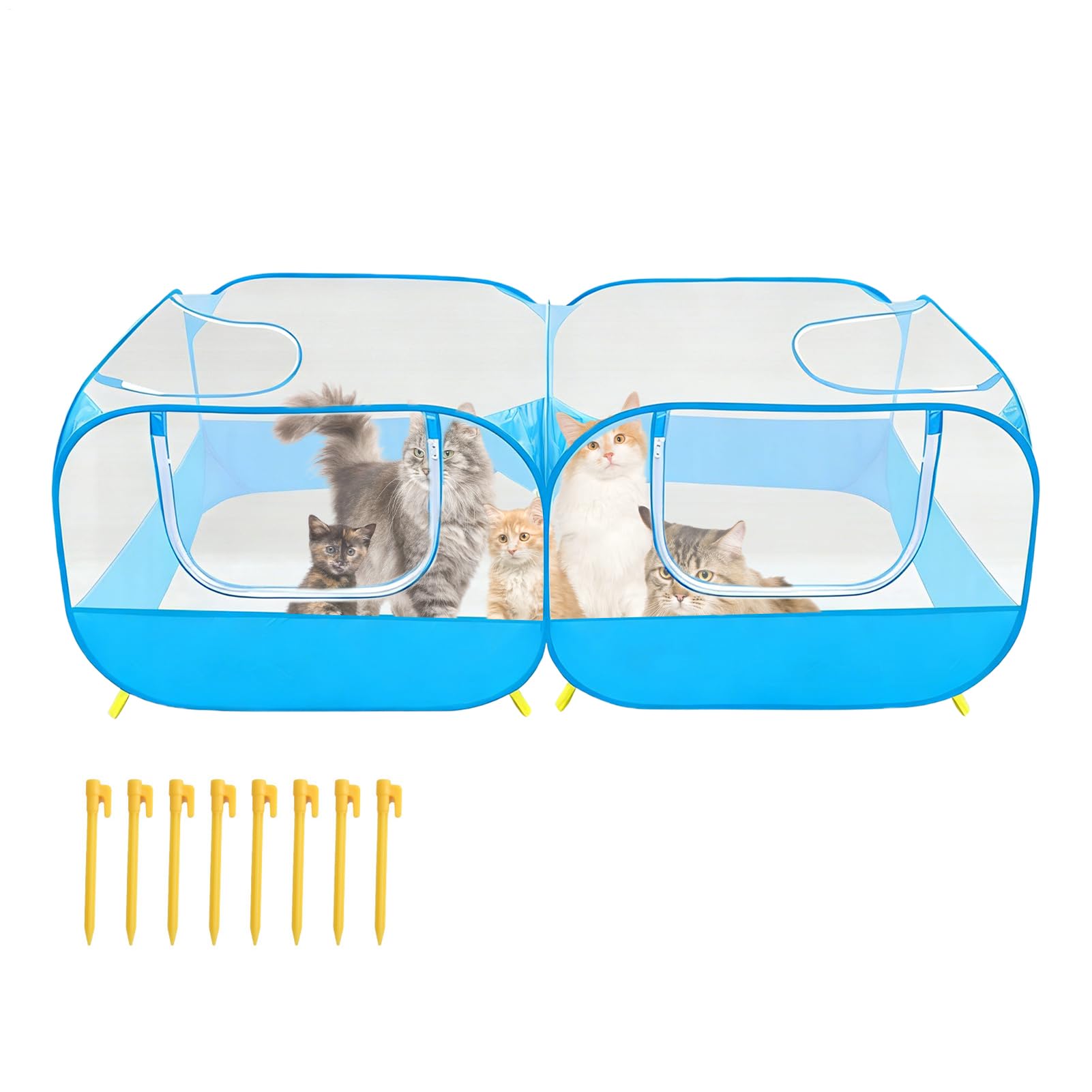 Recinto per Animali Multifunzionale e Reversibile | Area Giochi per Animali da Viaggio Casa ed Esterno per Gatti e Animali da Giardino