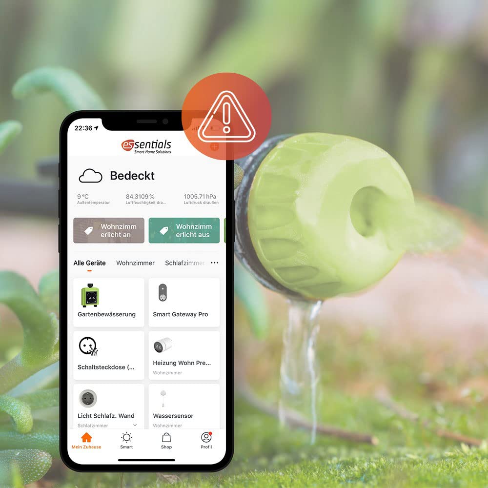 Smart Garden Bewässerungssystem mit zwei Anschlüssen, Zeitprofilerstellung & Bedienung per App – WLAN Bewässerungscomputer plant Bewässerung