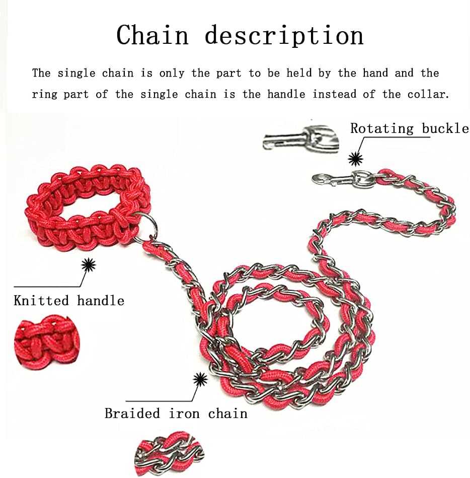 Comfortable Padded Handle Recall Lead Long Training ​Leash Leash Agility really nice leads Soft Strong for Small Medium Large Dogs Pet Puppy Camping Tracking Obedience W(Size:1.6m x 3.2mm,Color:red)