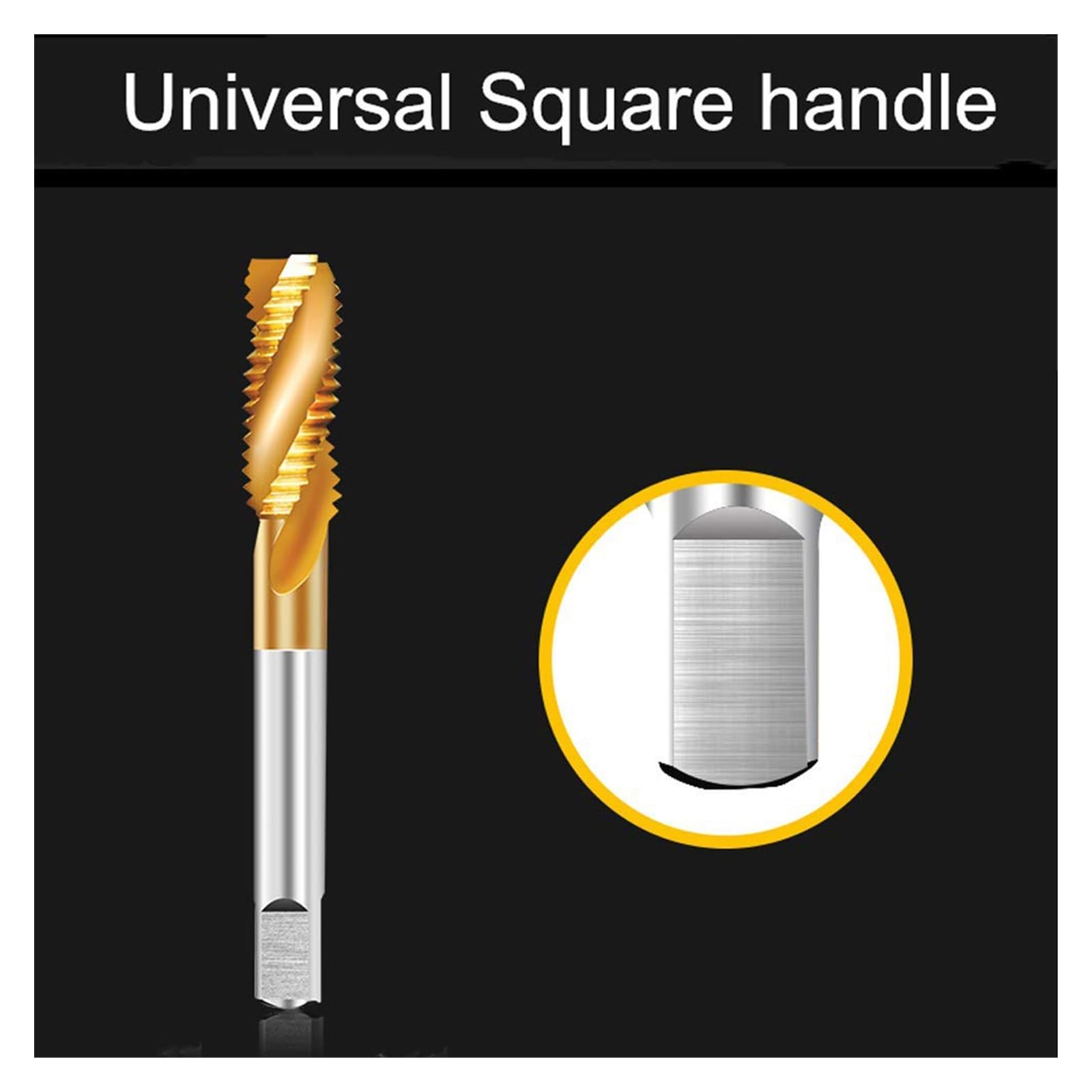 Juego de 9 Uds. De brocas de tornillo HSS chapadas en titanio M2-M12, brocas de rosca métricas, juego de brocas helicoidales