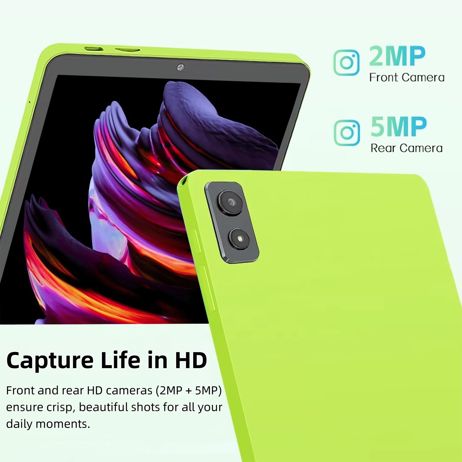 8,68 Zoll Tablet Android 15, 3+5GB RAM 64GB ROM, RK3562 Quad-Core, 1340×800 LCD, GPS, GMS & L1 Zertifiziert, Dual WiFi, 5000mAh Akku, 2MP+5MP Kamera, 3,5mm Kopfhörerbuchse, In-Cell Touch