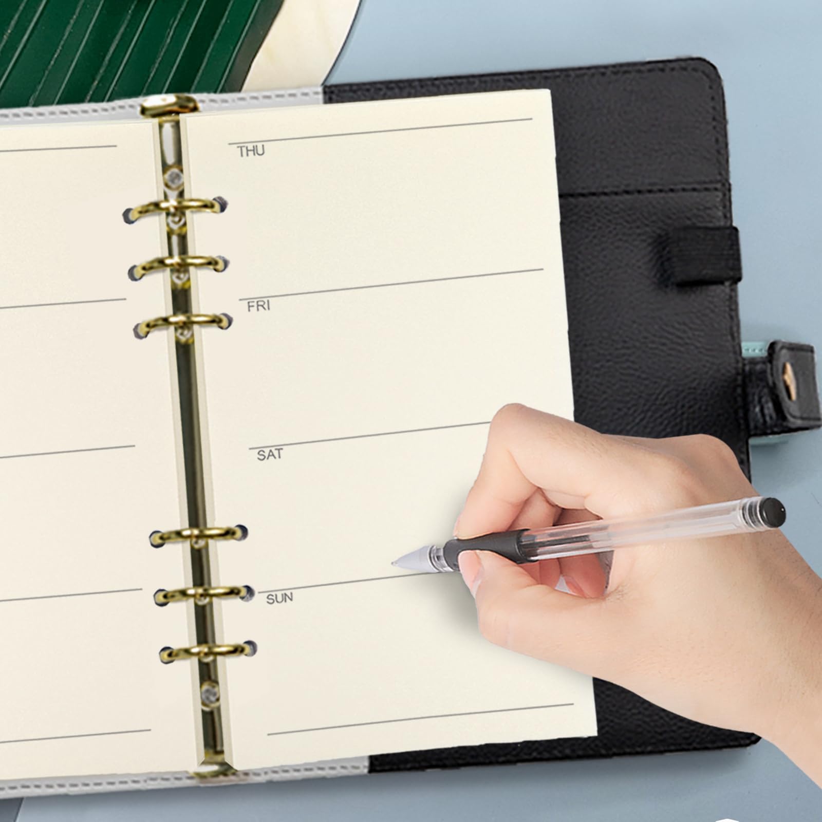 Harphia A6 6 Holes Binder Refill Value Set, 90 Sheets Loose Leaf Paper with Stickers and dividers - Image 2