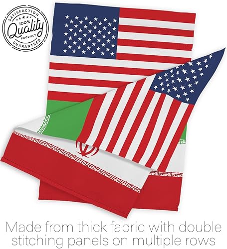 Miniatura 7 de Bandera de la amistad de la Copa del Mundo de Irán y Estados Unidos, asta de bandera para exteriores, decoración al aire libre, tapiz de jardín,