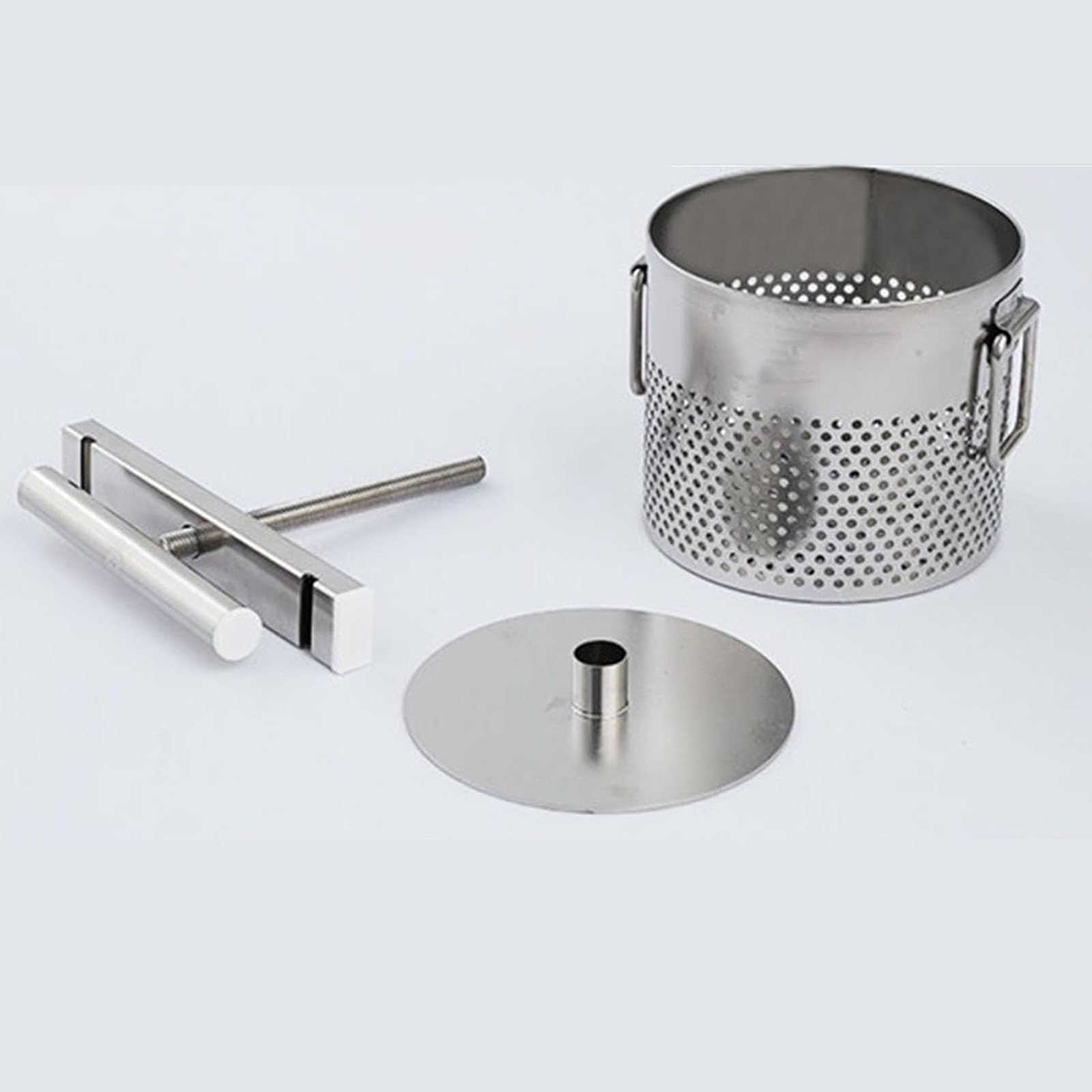 Estrattore Manuale di Miele da 1,8 Litri, Pressa A Rete con Sacchetto Filtro, in Acciaio Inossidabile, Elevata Resa di Succo, per Verdure, Yogurt E Separazione dei Grassi, Cera Dapi, Vino di