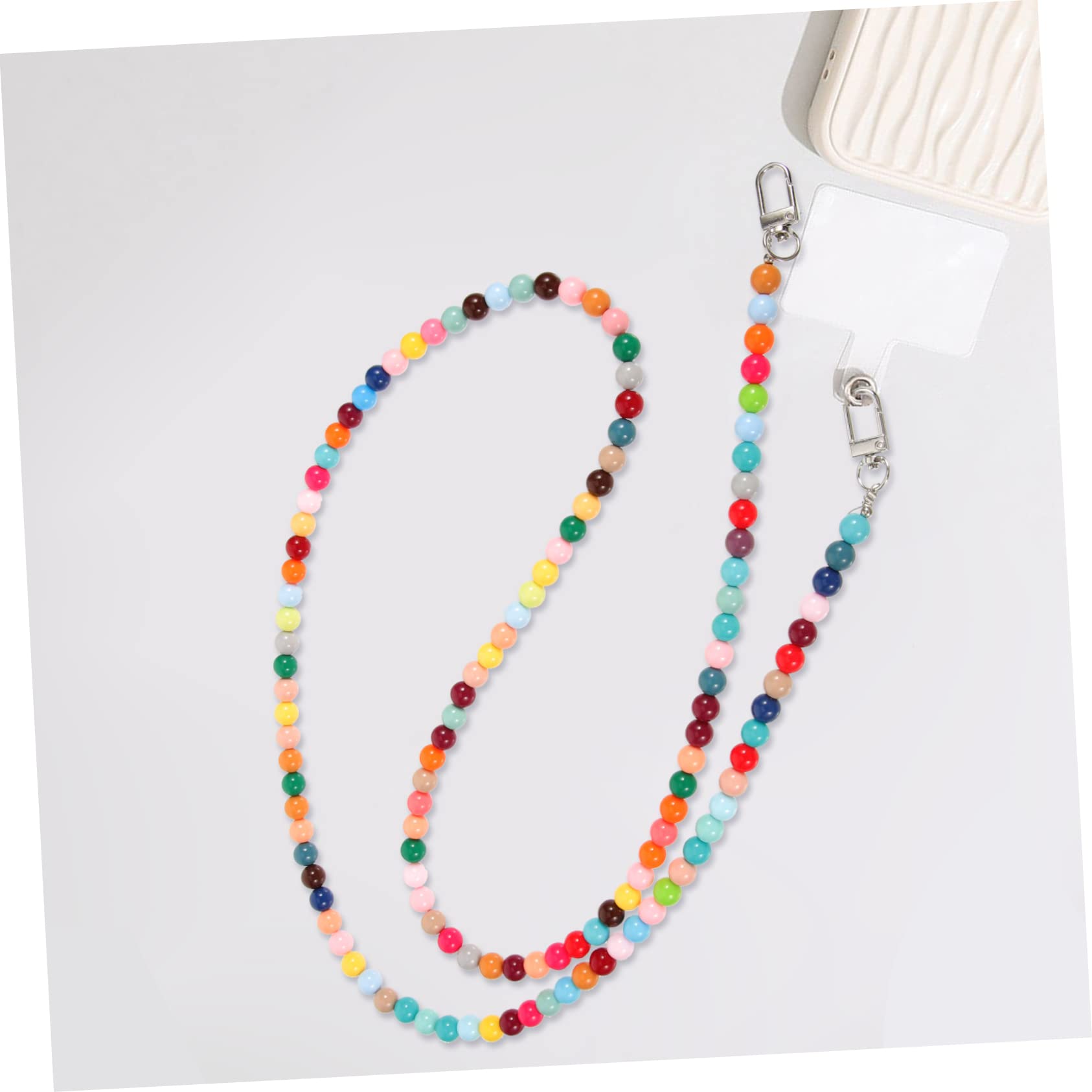 Angoily Buckle Mobile Phone Chain Cell Phone Crossbody Strap Beaded Keychain Wristlet Usb Lanyard Wristlet Strap Lanyard Neck Lanyard Keychain Lanyard Plastic Phone Case -fall