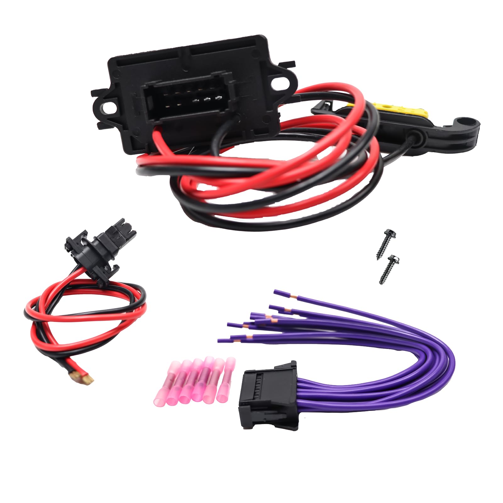 Kit de Résistance Chauffage de Ventilation 7701209803 Moteur Soufflerie avec Faisceau de Câblage Compatible avec MK3, Clio 3, Scenic 2, Grand Modus