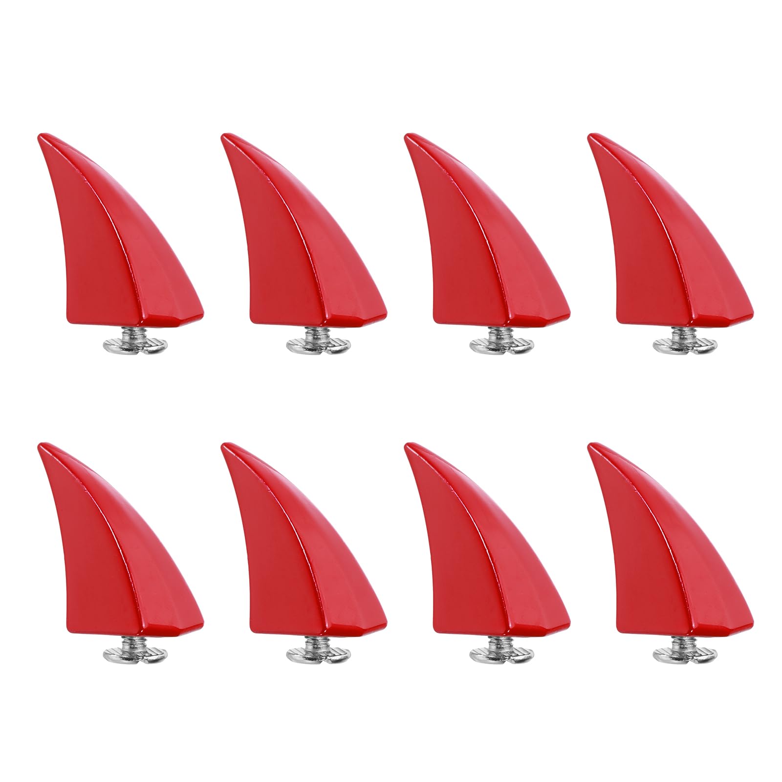 PATIKIL 17mm Spikes and Studs, 8 Sets Horn Rivets Screw Back Leather Crafting Dragon Claw Punk Style Rivet Kits for DIY Custom Craft Clothing Shoes Belts Bags Collars, Red