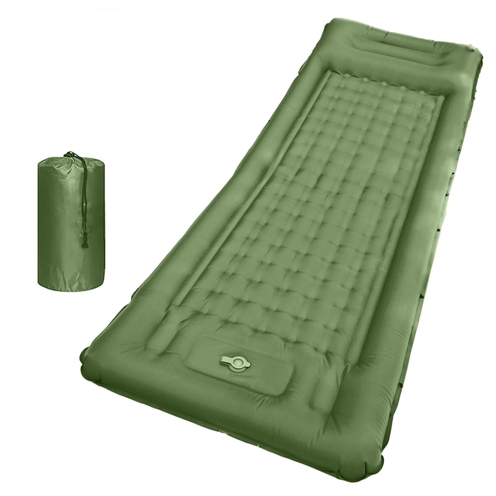 78in x 29in x 5in Camping Sleeping Pad, Upgraded Durable Waterproof Compact Traveling Air Mattress, Built-in Foot Pump, Ultralight Inflatable Sleeping Mat for Backpacking, Hiking